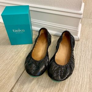 Tieks Black Patent Ballet Flats